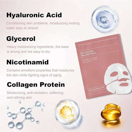 Biocollegn face mask pack of 4